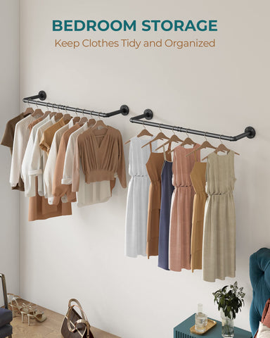 OROPY multi-purpose hanging rod doubles as a drying rack in the laundry