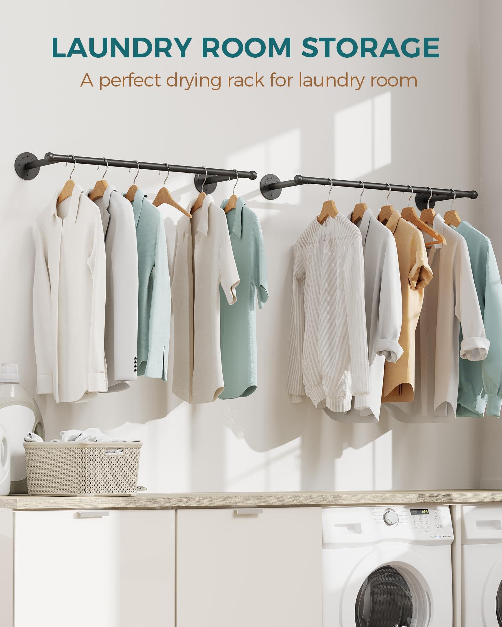 OROPY rack supports up to 88 lbs for heavy garments