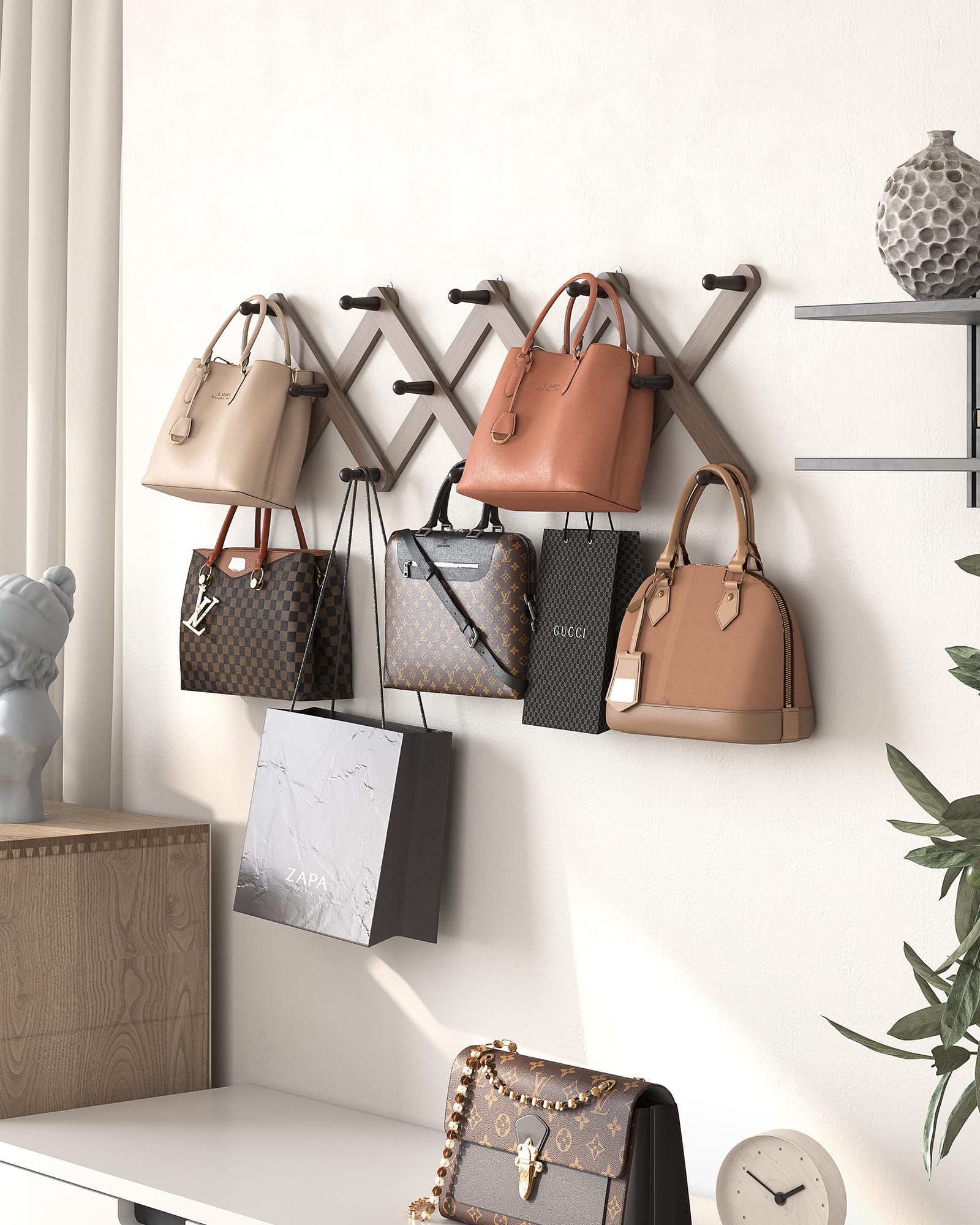 OROPY X-shape wall hanger offering sturdy, space-saving hanging.