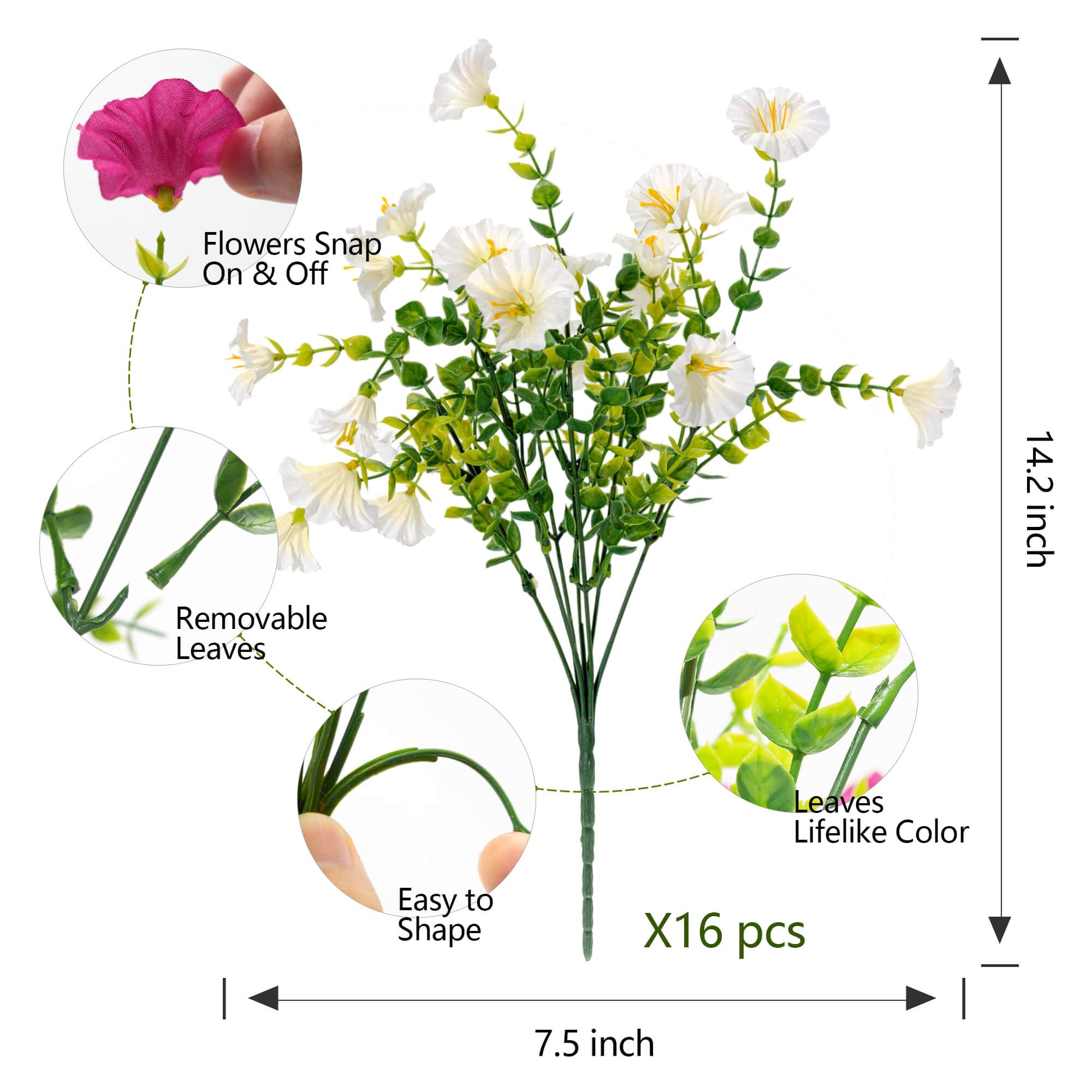 Orphidel UV-resistant faux flowers resist sun, keeping colors vibrant.