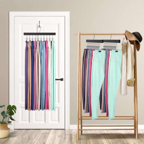 ORROENS versatile hangers support leggings, jeans, hats, scarves, and more.