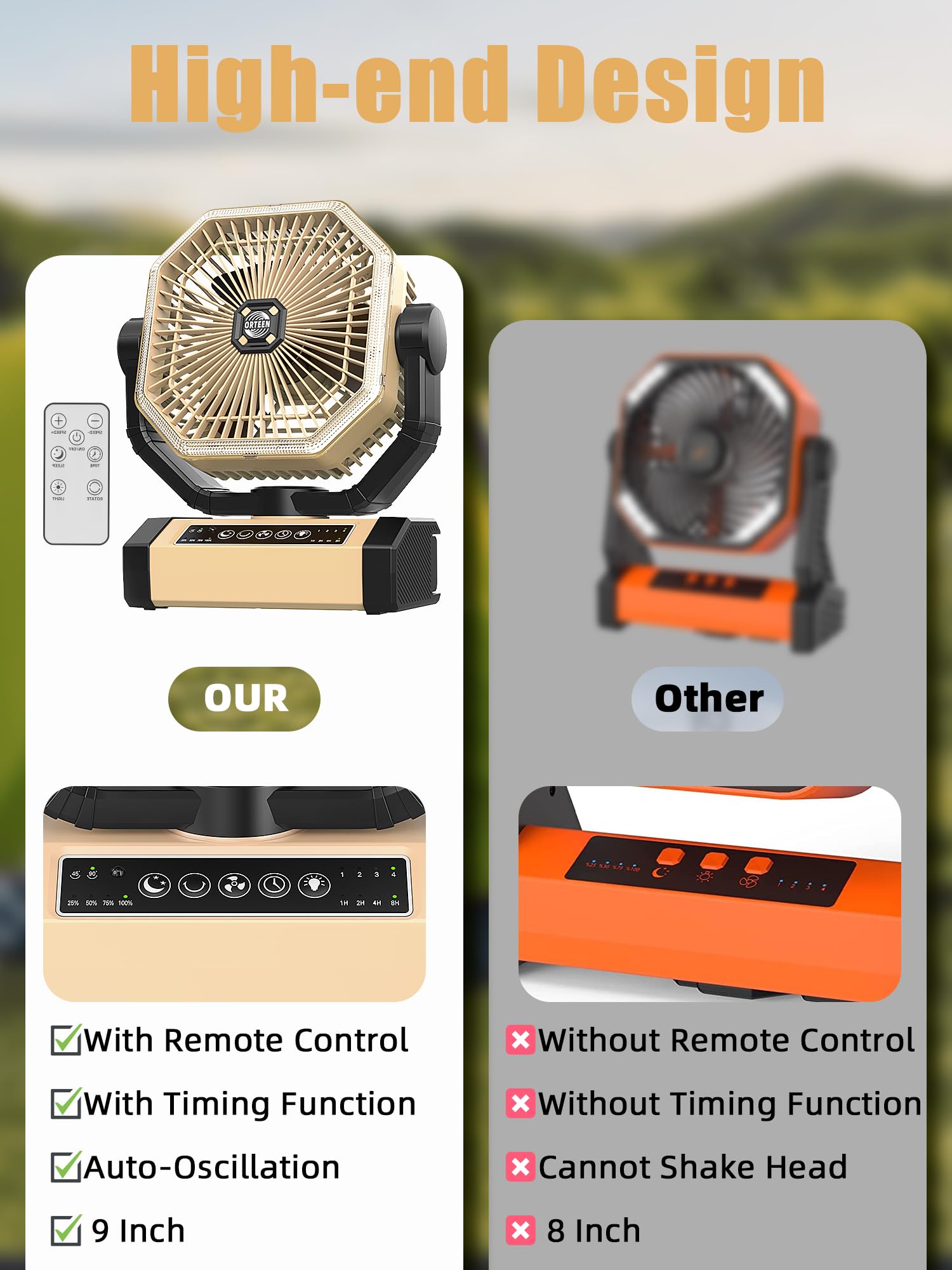 Orteen sleep timer helps energy-saving use with quiet operation