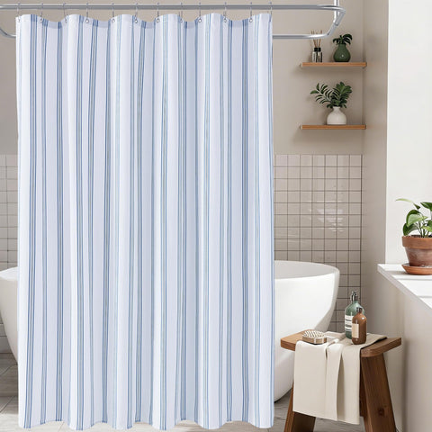ORTIGIA 72x72 inch curtain offers ample coverage for standard baths