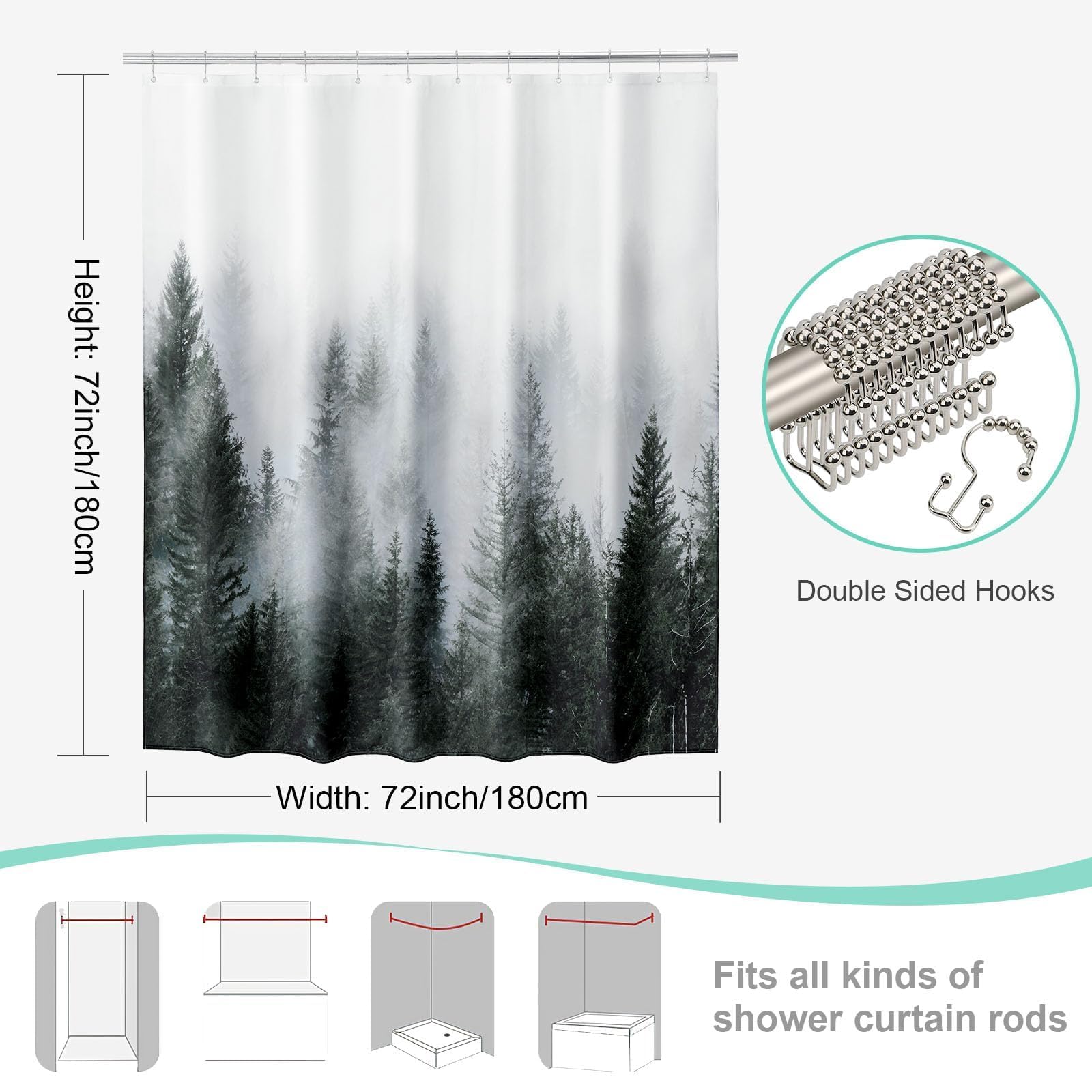ORTIGIA bathroom decor with forest design enhances a relaxing routine.