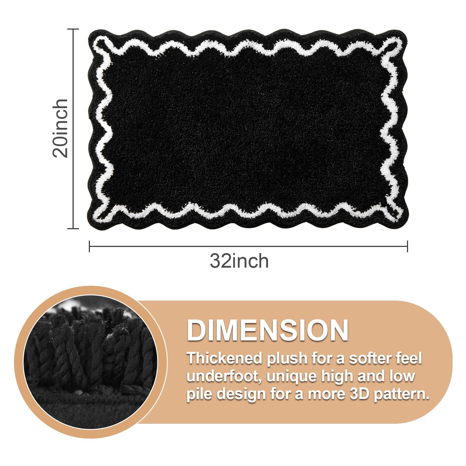 ORTIGIA plush microfiber bathmat absorbs water for quick floor drying