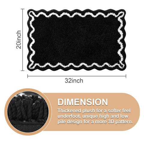 ORTIGIA plush microfiber bathmat absorbs water for quick floor drying