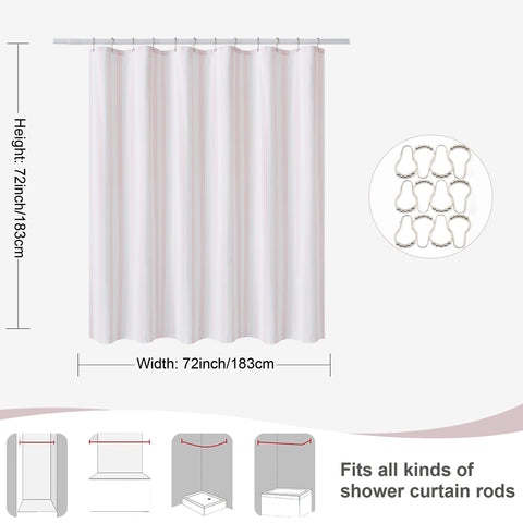 ORTIGIA waterproof and quick-drying curtain helps keep the bathroom dry