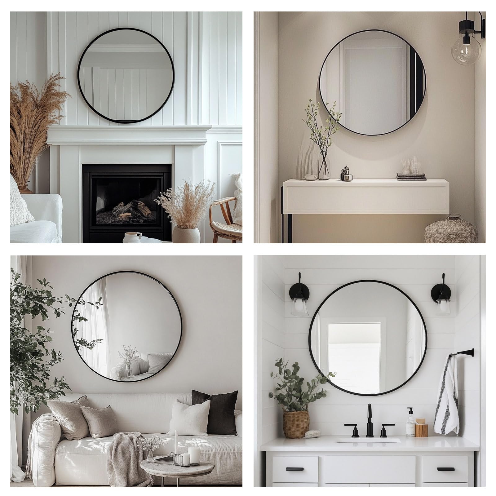 Oruii vanity mirror over sink for makeup with accurate reflection.