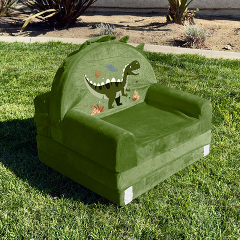 ORWIPO Dark green dino design blends with any room decor.