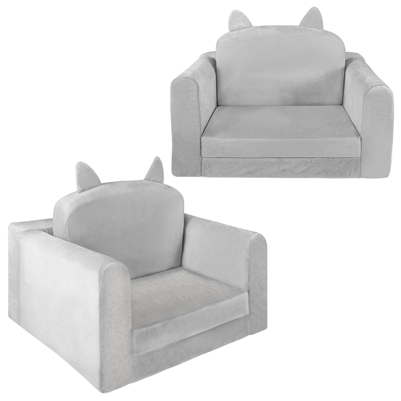 ORWIPO Kids Sofa Bed with rounded edges for safety