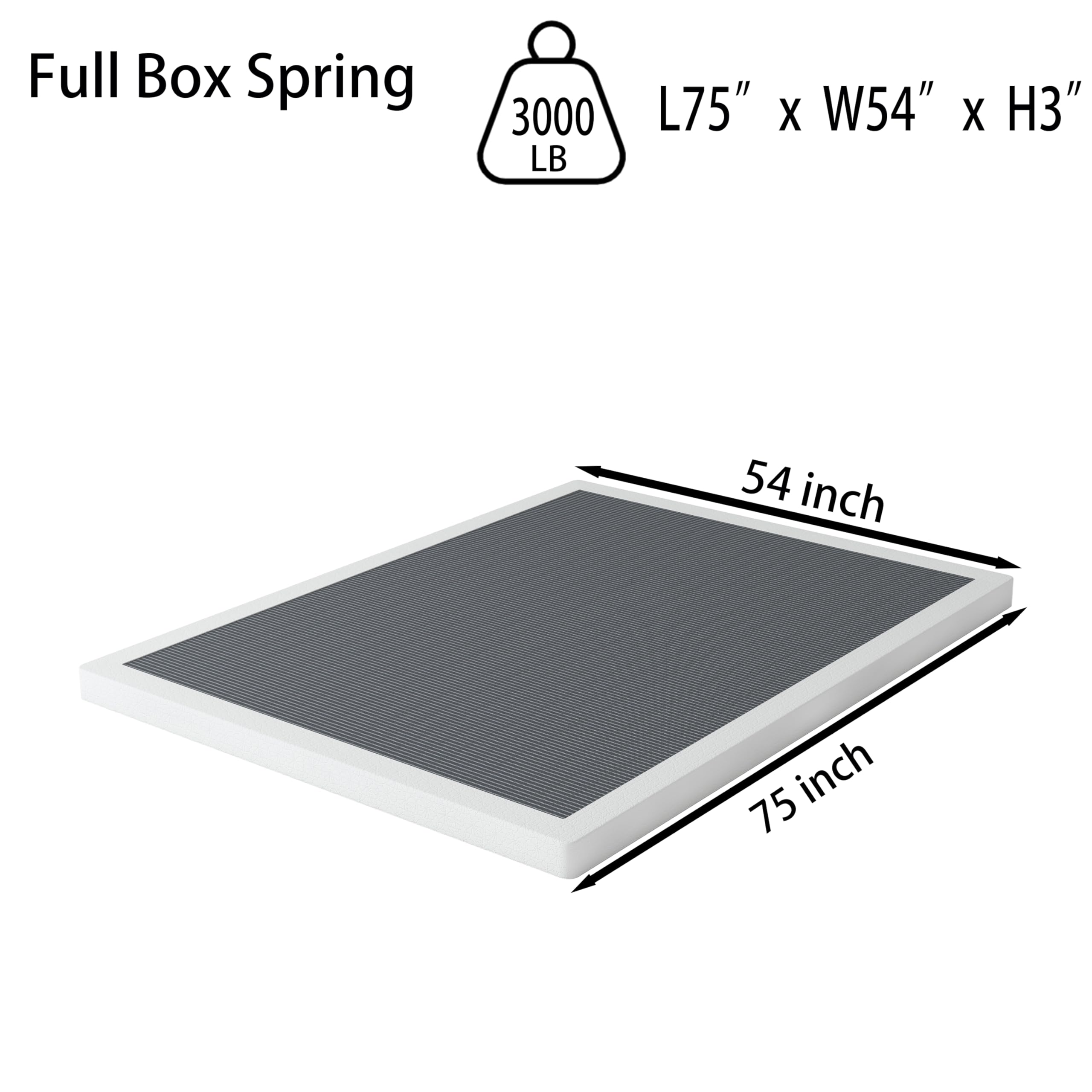 OSASET heavy-duty metal bed base providing durable mattress support.