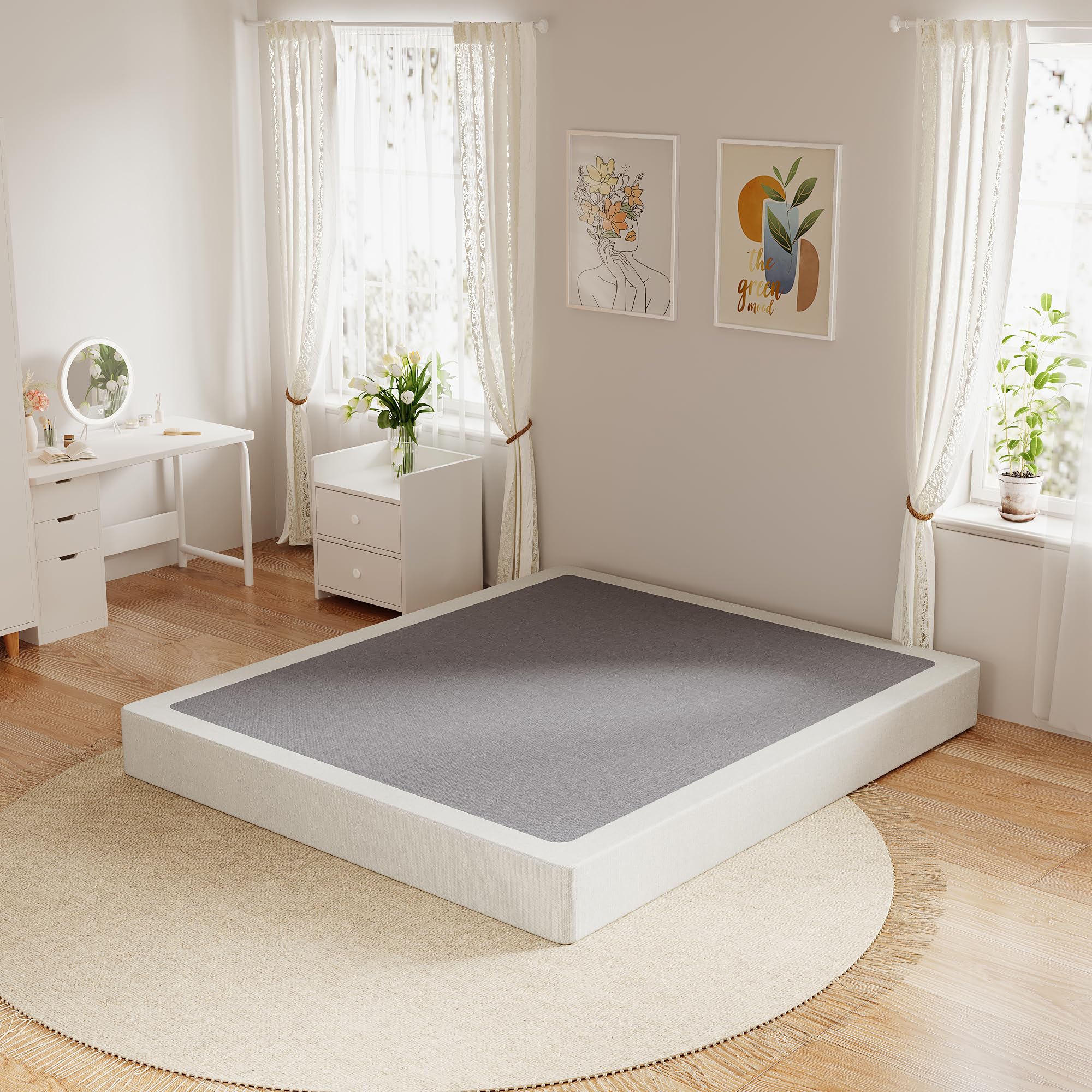 OSASET heavy-duty metal frame provides lasting stability for every sleep setup.