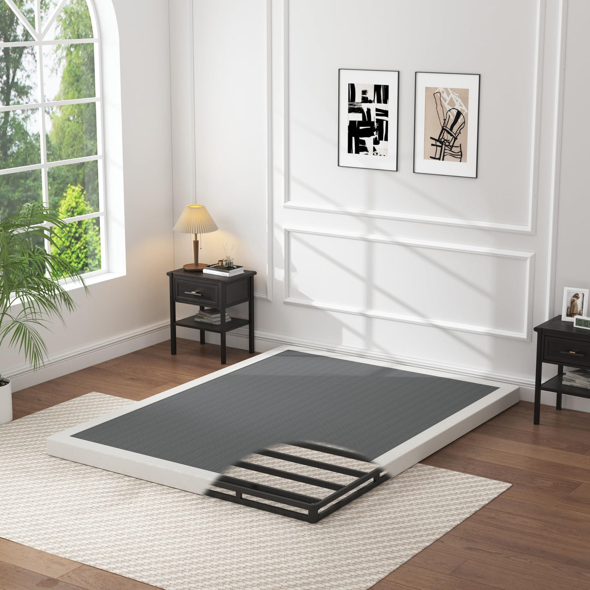 OSASET low-profile box spring full with simple assembly and quiet performance.