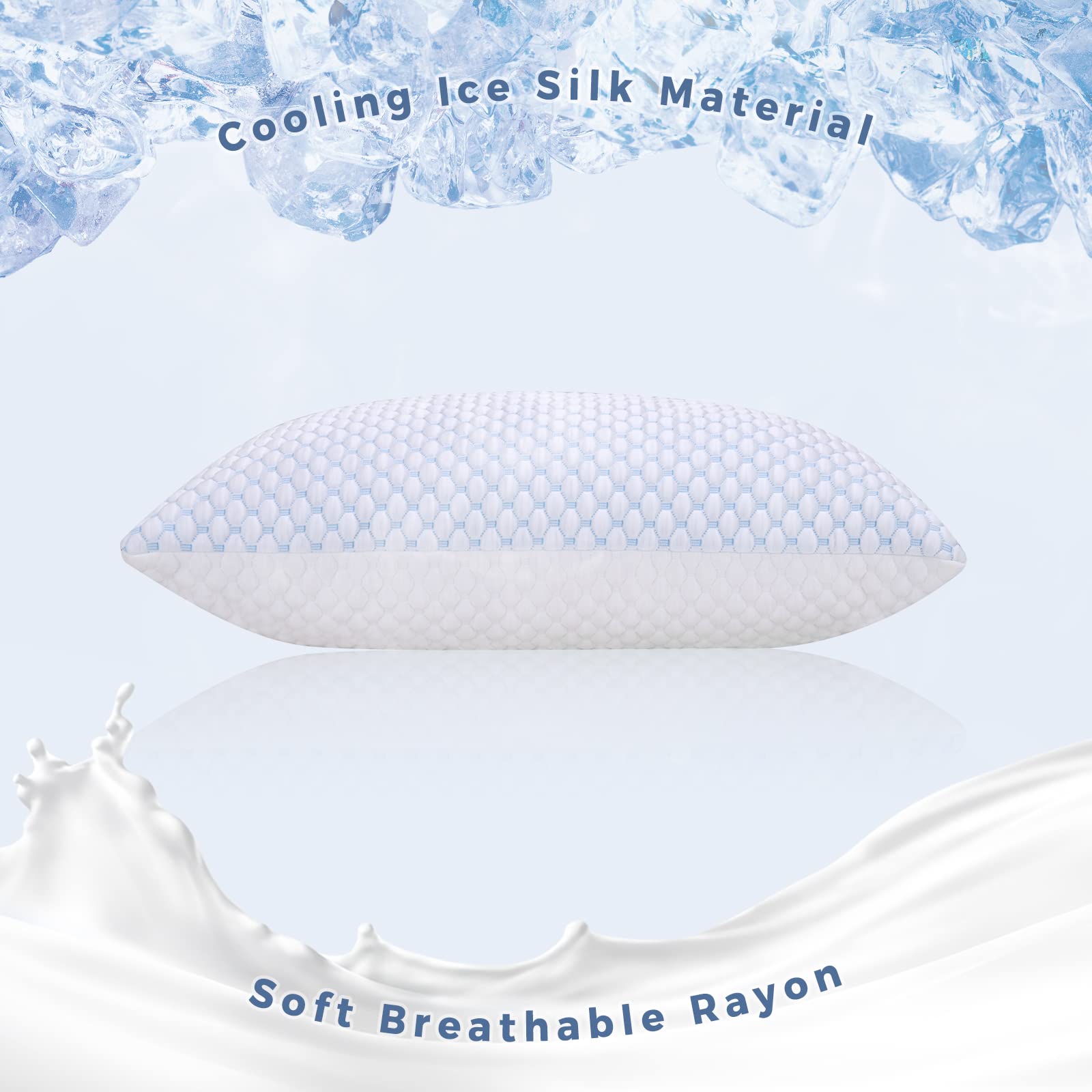 OSBED pillow with AirFlow rayon side promotes breathability for restful sleep