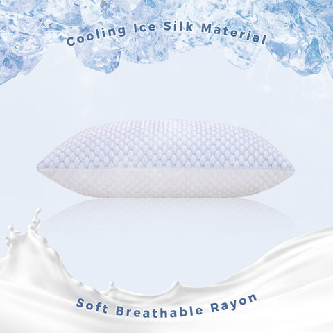 OSBED pillow with AirFlow rayon side promotes breathability for restful sleep