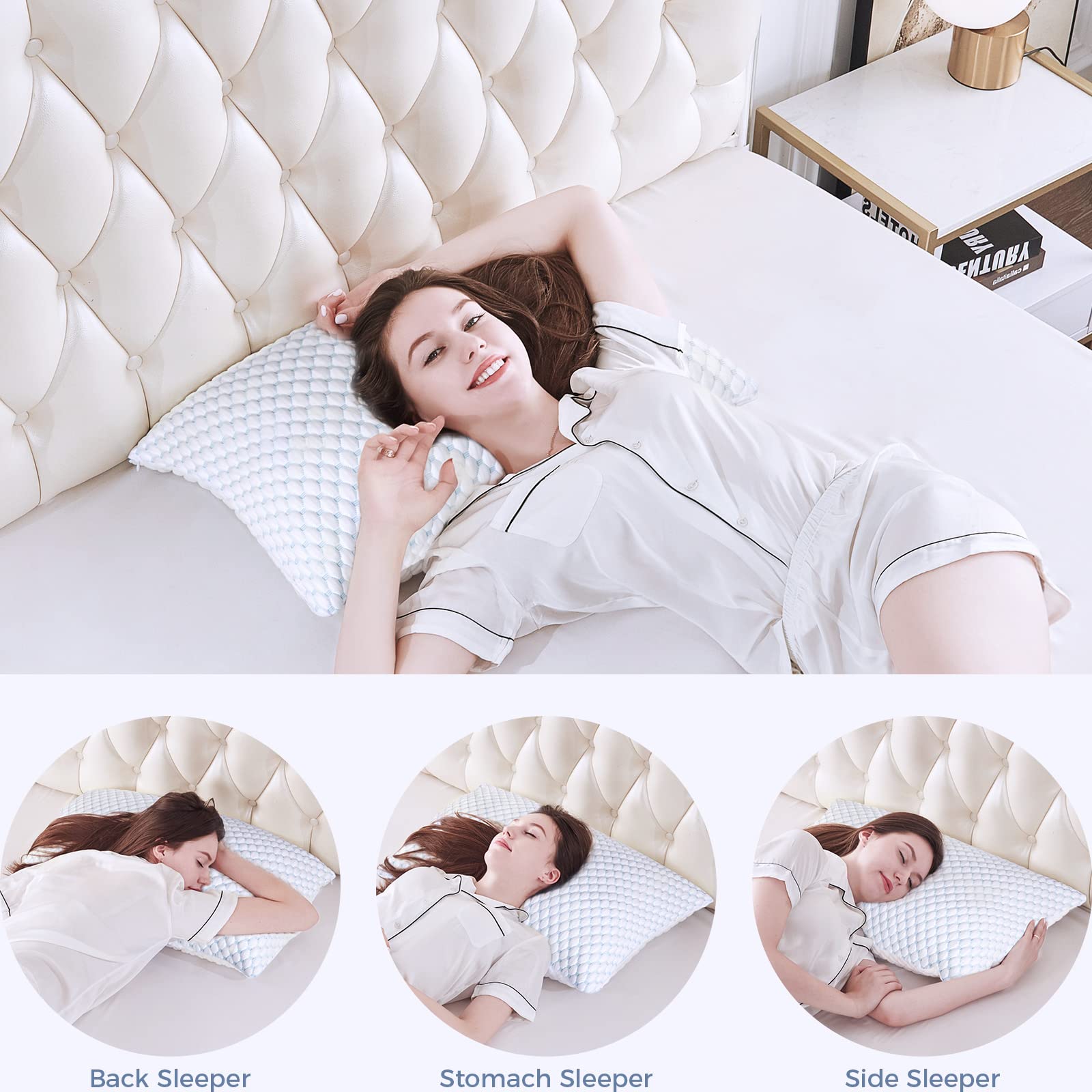 OSBED 20x26 pillow fits compact spaces like dorms and RVs