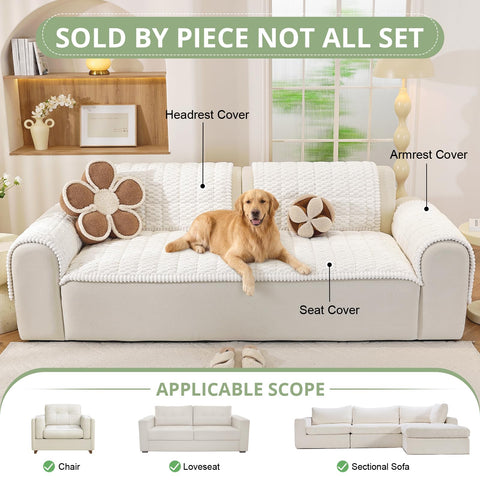 OstepDecor leather-safe couch cover shields leather sofas while remaining gentle