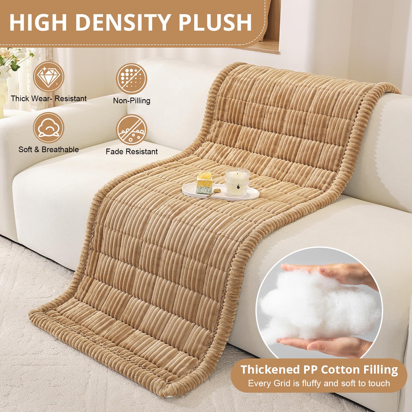 OstepDecor multiuse couch cover works as a floor mat or car seat cover.