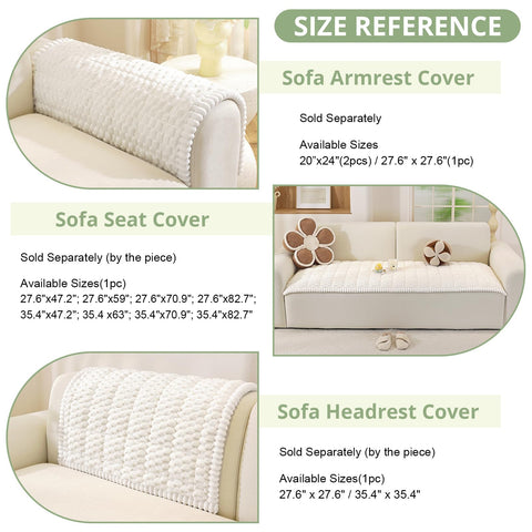 OstepDecor couch protector with non-slip bottom stays secure on furniture