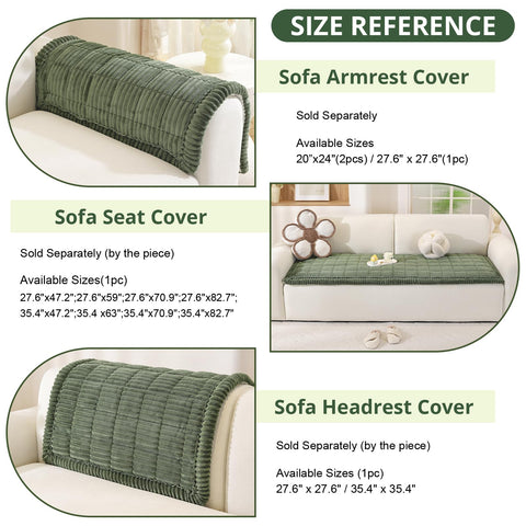 OstepDecor thick cushion protector helps preserve sofa comfort and look.