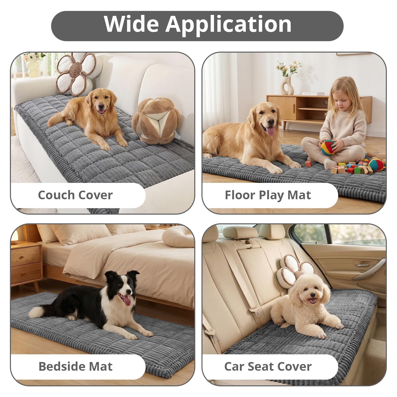 OstepDecor thick pet-friendly sofa cover adds durability and comfort.