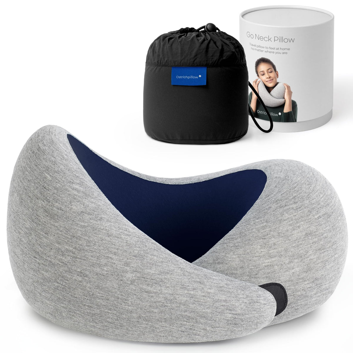 Ostrichpillow Go 360° design supports neck alignment during travel.