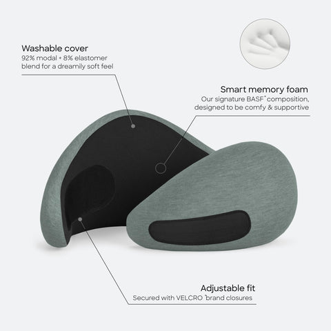 OSTRICH PILLOW Go asymmetrical sides allow flexible resting positions.