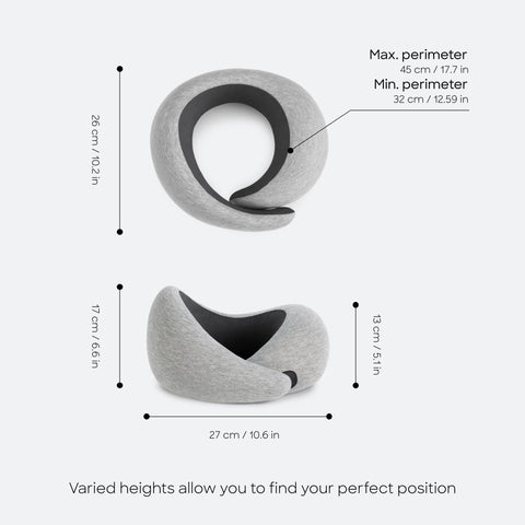 OSTRICH PILLOW Go memory foam contours to your neck for comfort