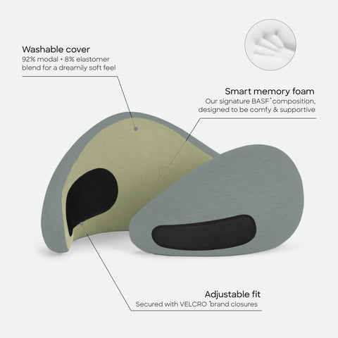OSTRICH PILLOW Go asymmetrical sides offer flexible resting positions for comfort.