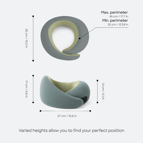 OSTRICH PILLOW Go includes travel bag for compact packing and organization.