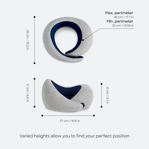 Ostrichpillow Go travel bag included for easy packing.