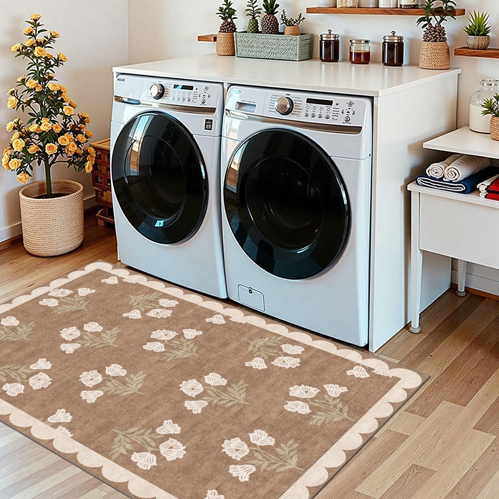 Othilic petite rug fits tight entryways and versatile indoor-outdoor use