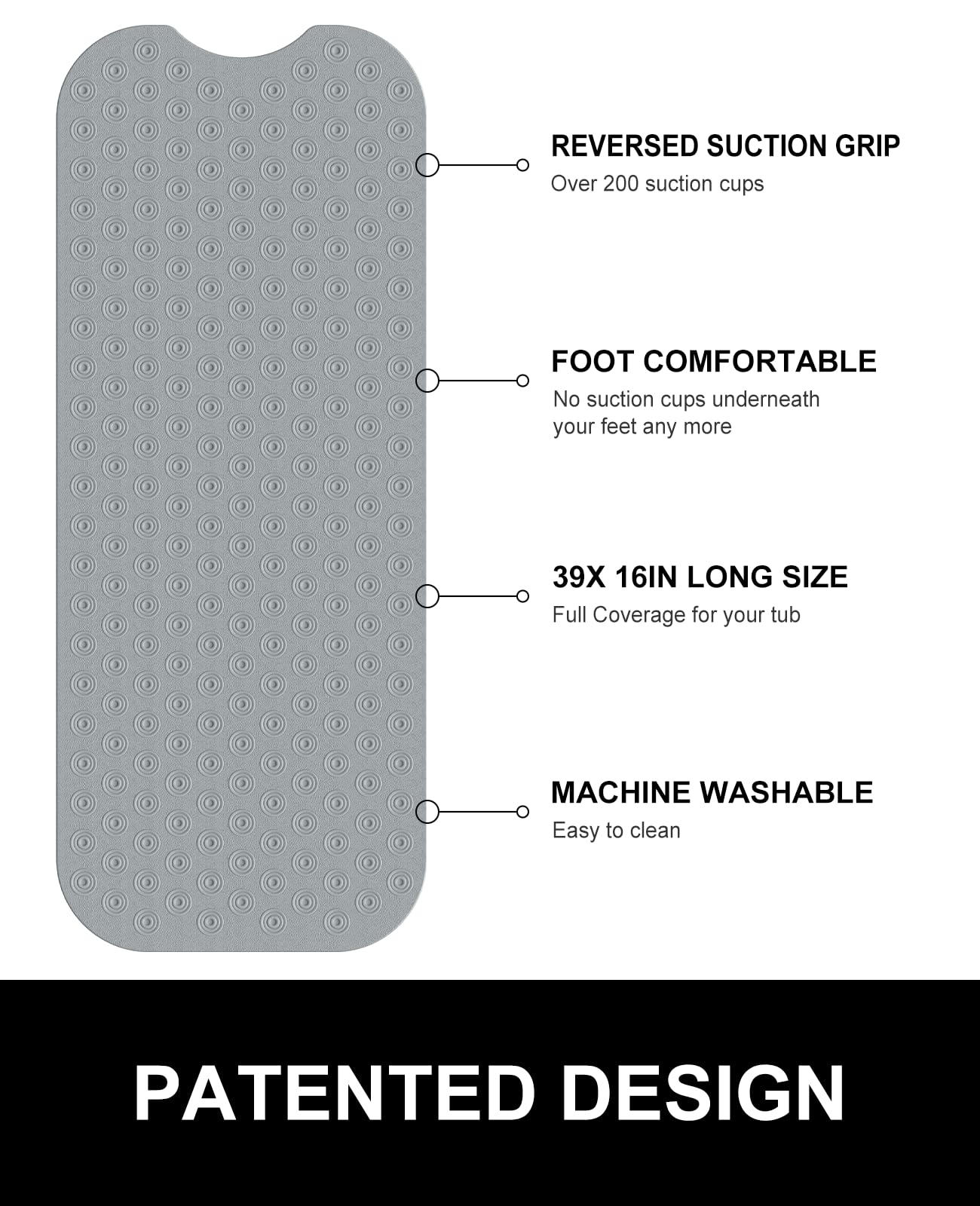 Machine washable design makes cleanup quick and simple
