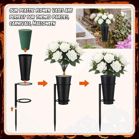 Otoolling floral foam vase insert for easy arrangement and quick setup.