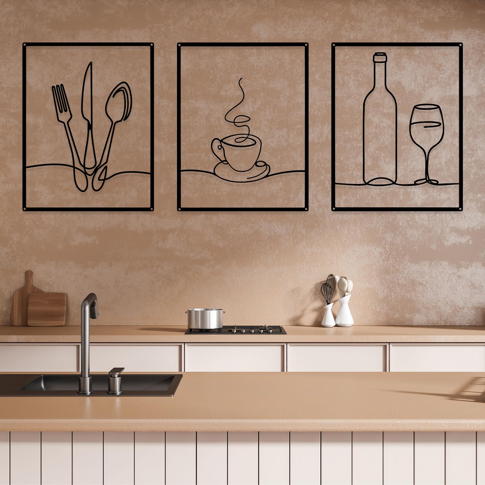 Otoolling rust-resistant metal finish panel stands up to steam and splashes