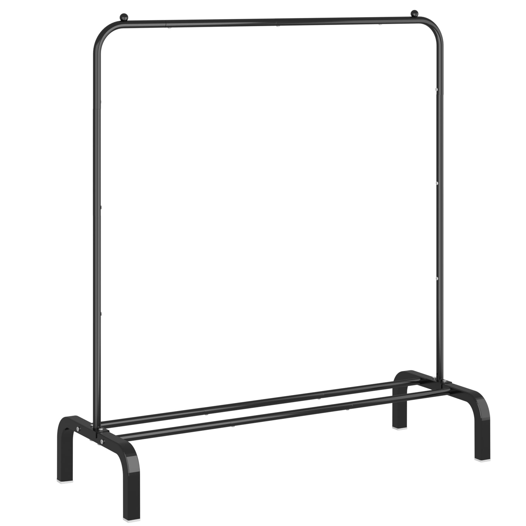 OTROUWORHT clothes rack frame view highlights sturdy steel construction for everyday storage.
