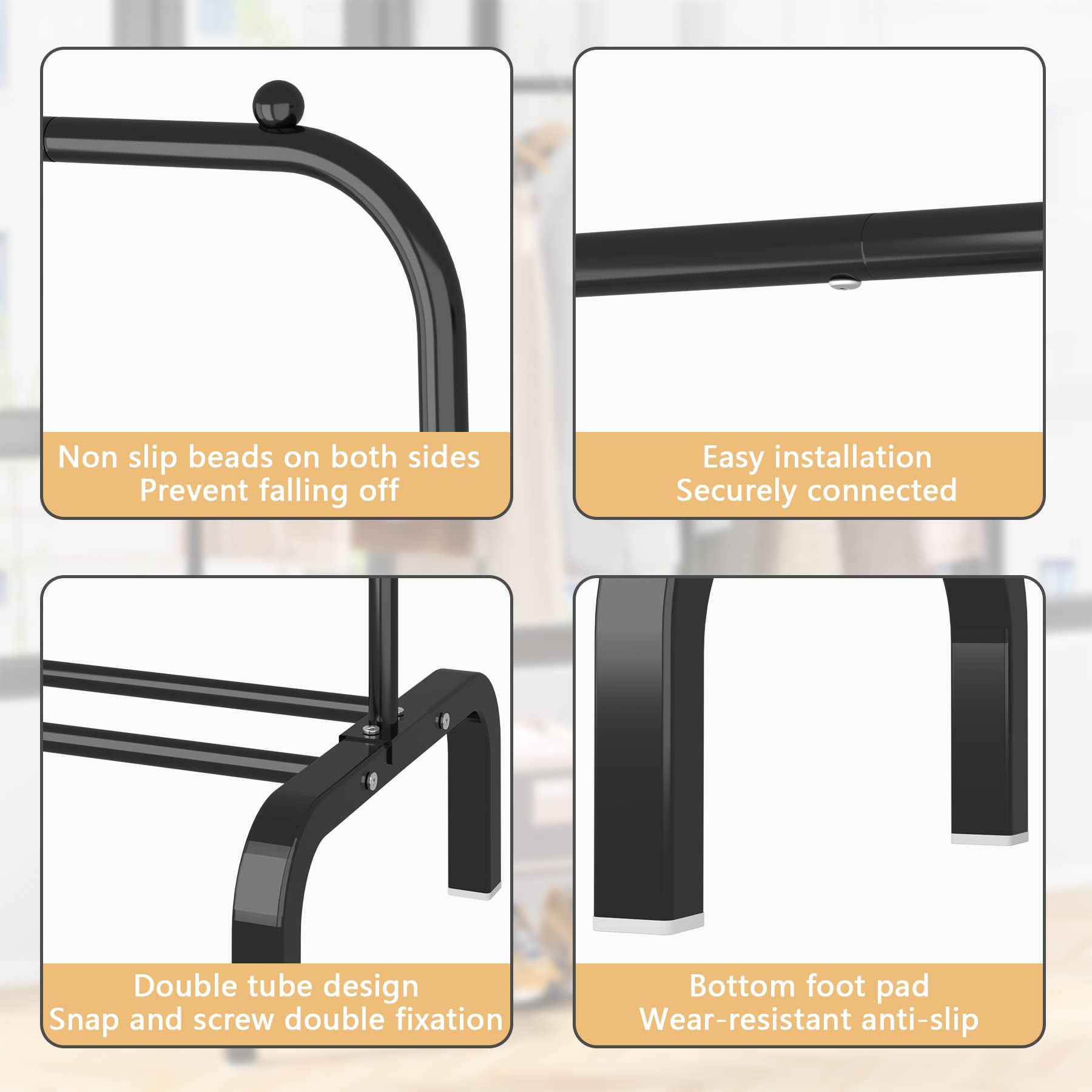 OTROUWORHT clothes rack in living spaces dries clothes with air-drying efficiency.