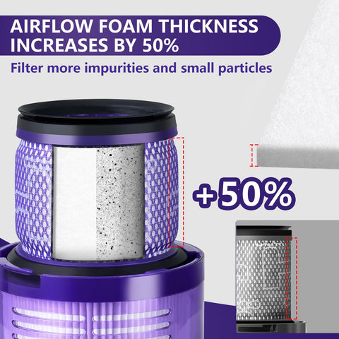 OTTWL filter sponge close-up shows 50 percent thicker design for better filtration