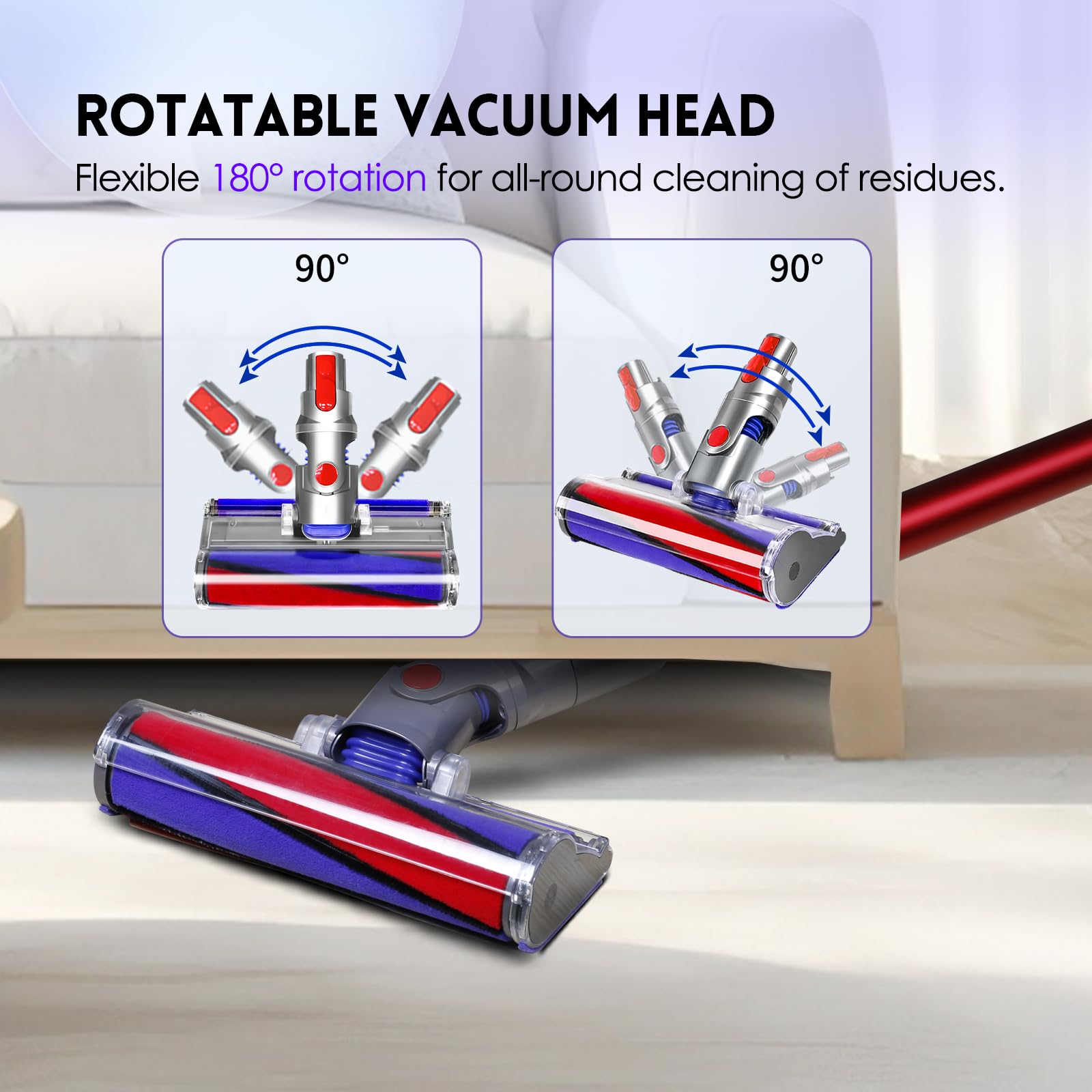 OTTWL head with trigger-lock supports longer cleaning sessions without fatigue.