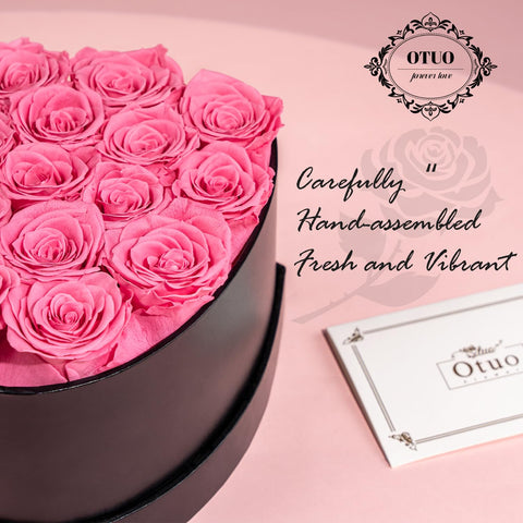 Otuo rose box gift-ready packaging invites a memorable surprise.
