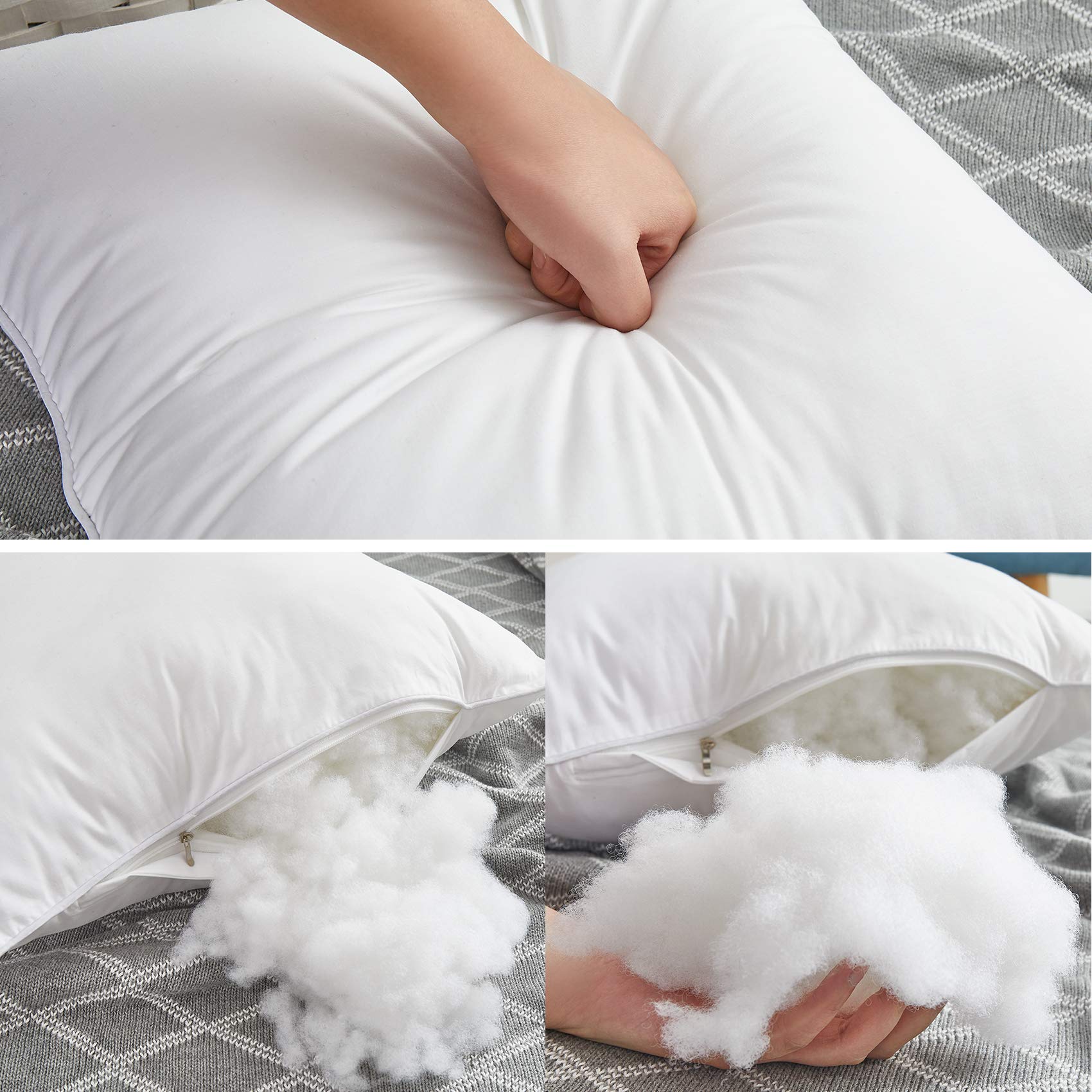 Oubonun pillow insert fluffy fill ready for lounging and support