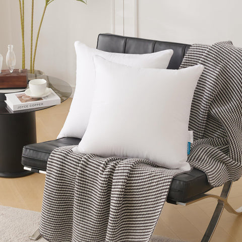 Oubonun pillow inserts cotton cover texture highlights breathable softness for home comfort