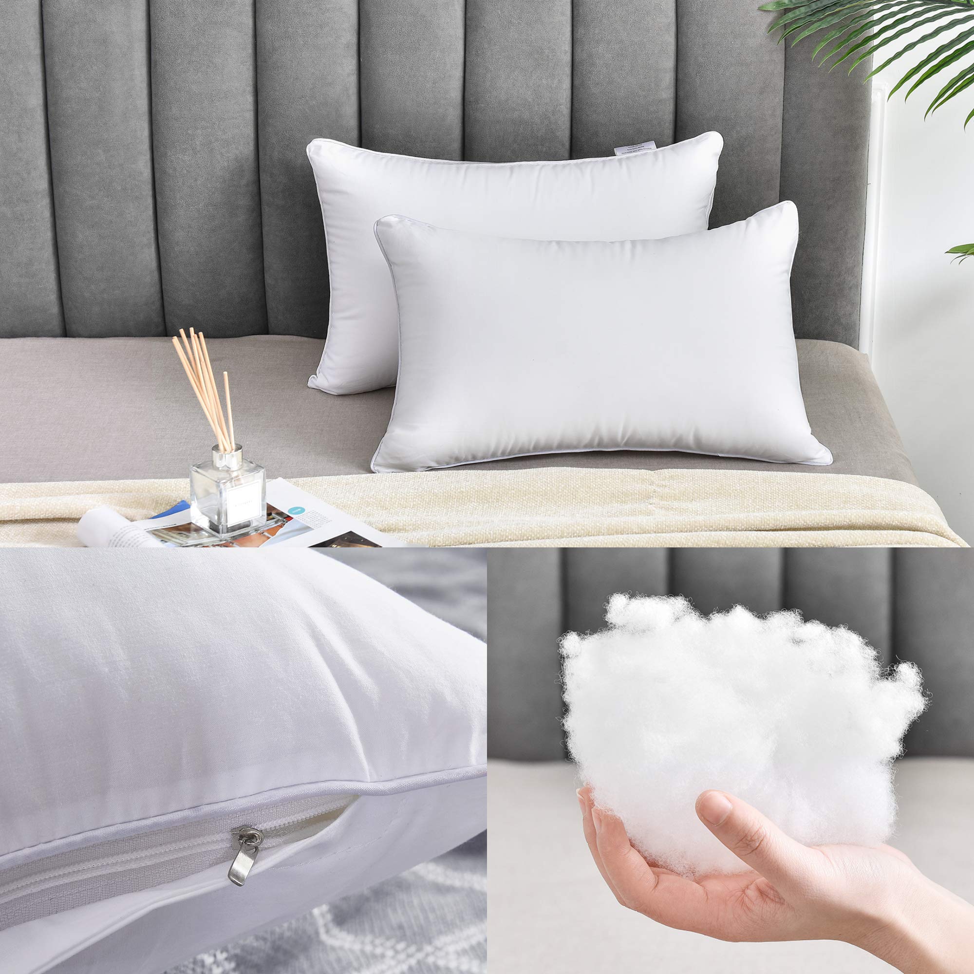Oubonun lumbar pillows used as décor on chair.