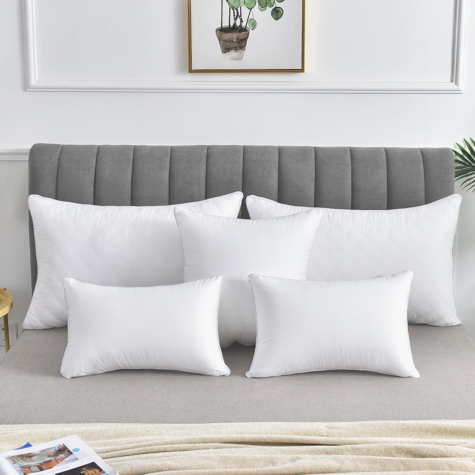 Oubonun set of 2 lumbar pillows for decorative covers
