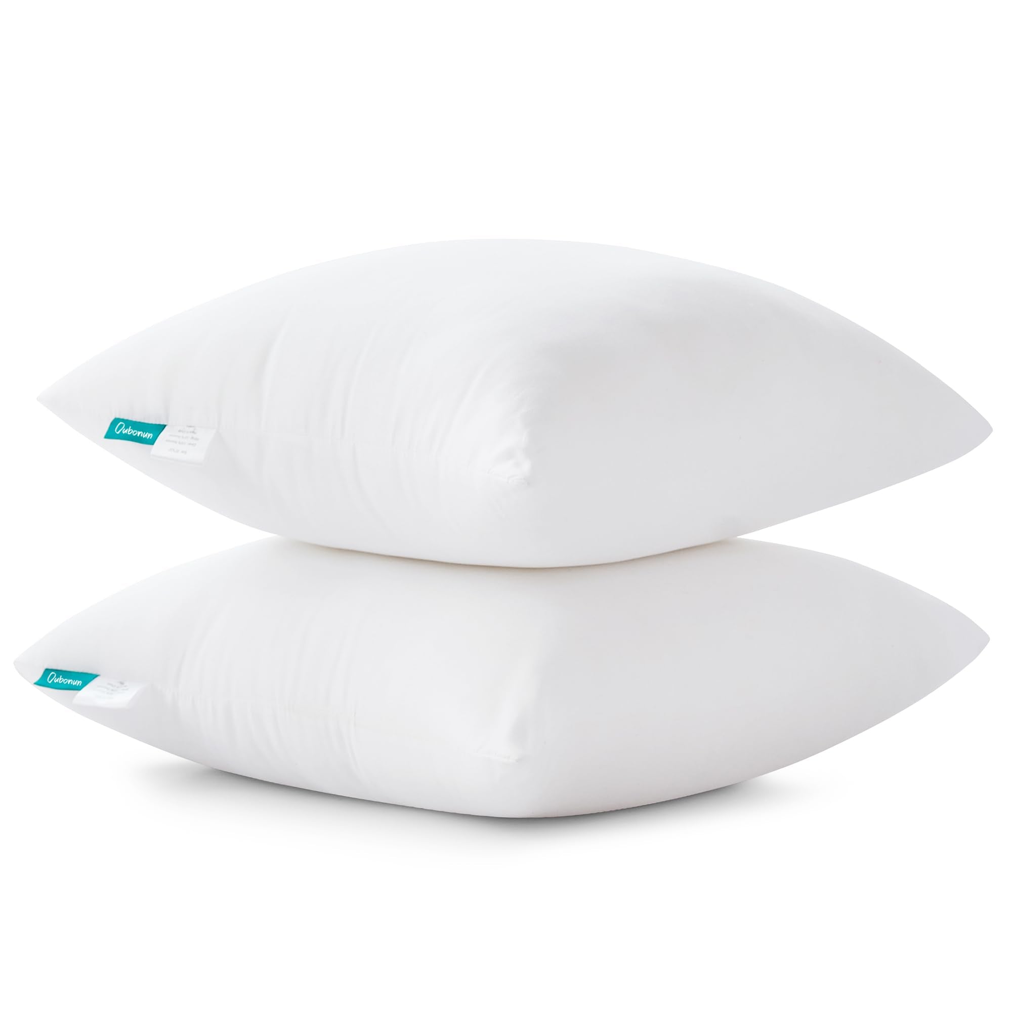 Oubonun decorative edge creates crisp pillow shape.