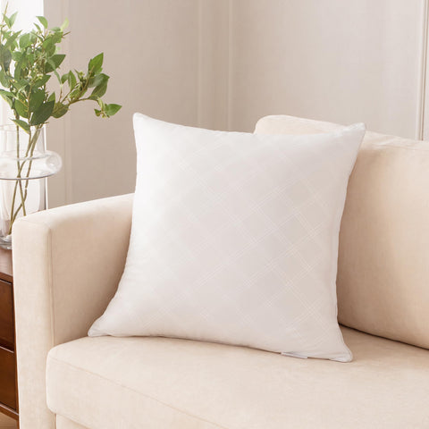 Oubonun easy-care pillow inserts are machine washable and dryer-safe