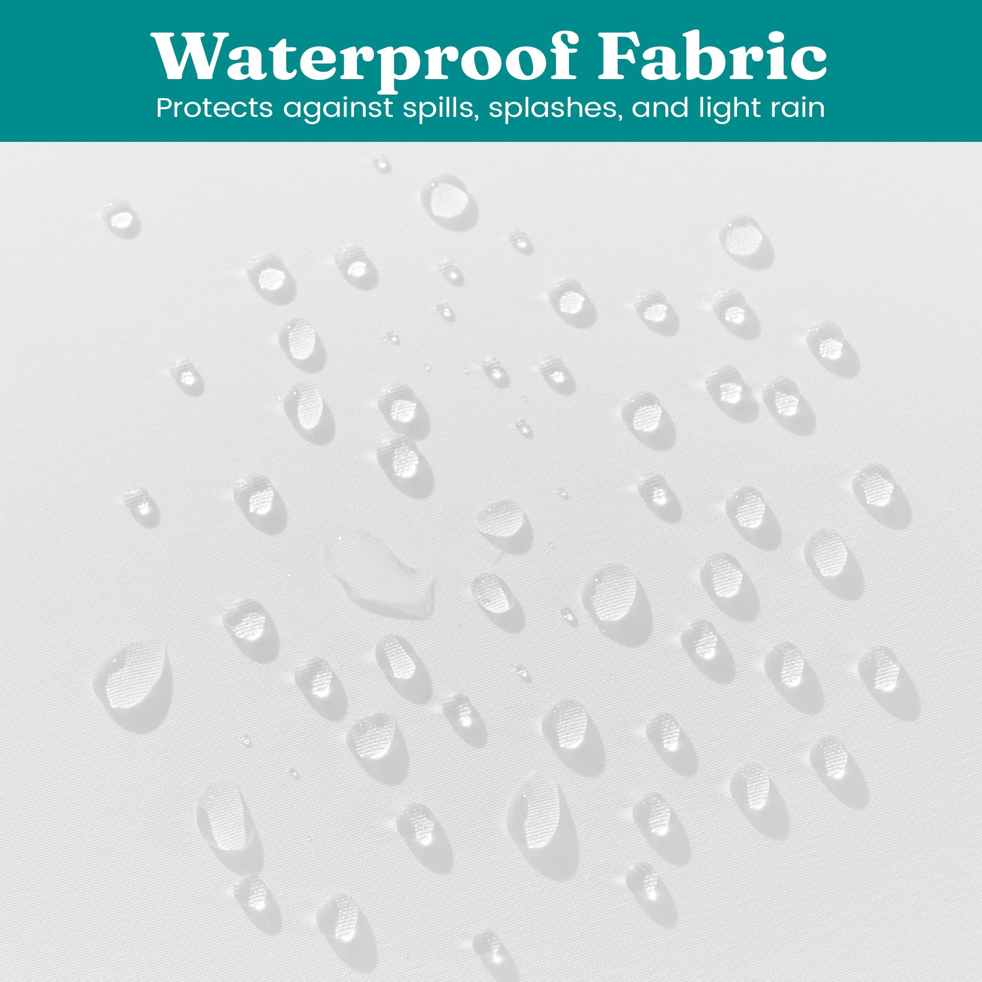 Oubonun firm and fluffy polyester-fill pillow insert for sofa and patio.