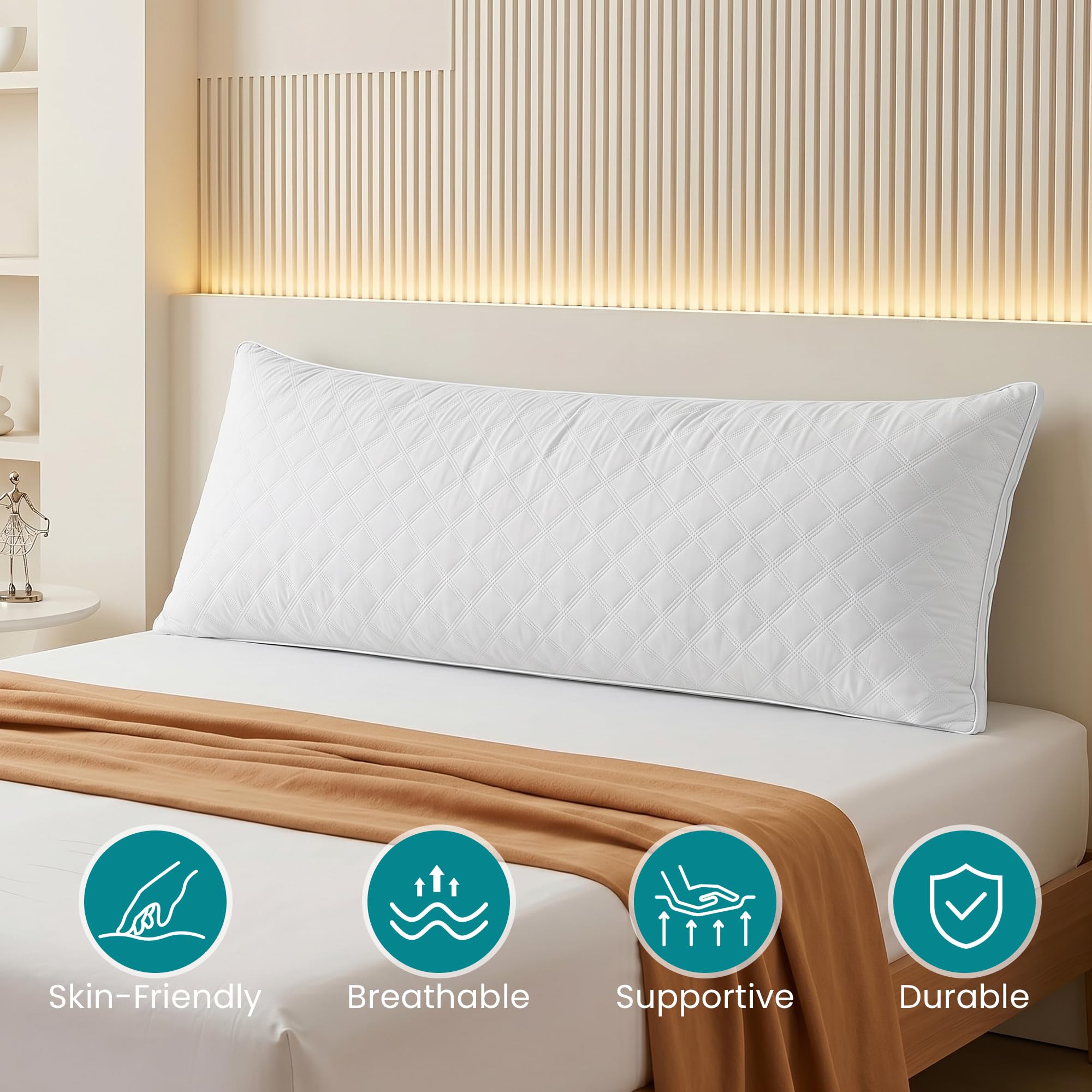 Oubonun loft adjustable pillow demonstrates customizable height and firmness for personalized support