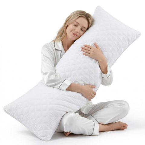 Oubonun side sleeping setup highlights head to toe support for back and hip comfort