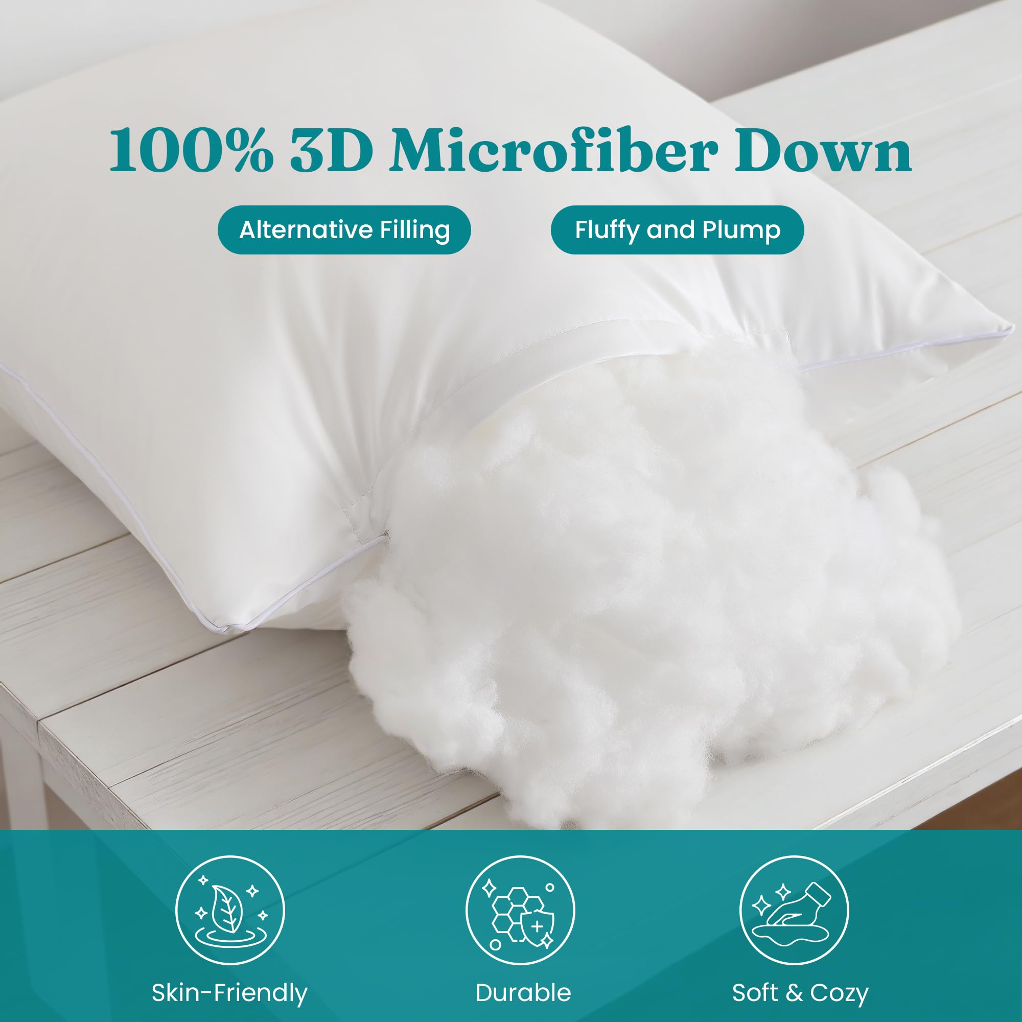 Oubonun high-quality polyester filling provides soft, supportive comfort.